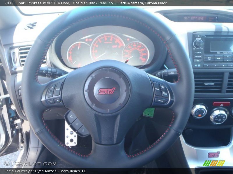Obsidian Black Pearl / STi Black Alcantara/Carbon Black 2013 Subaru Impreza WRX STi 4 Door