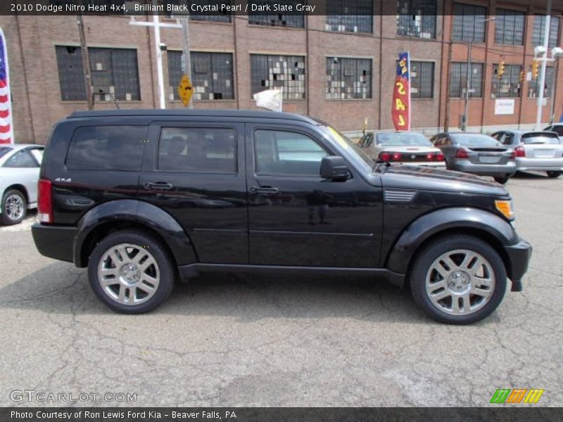 Brilliant Black Crystal Pearl / Dark Slate Gray 2010 Dodge Nitro Heat 4x4