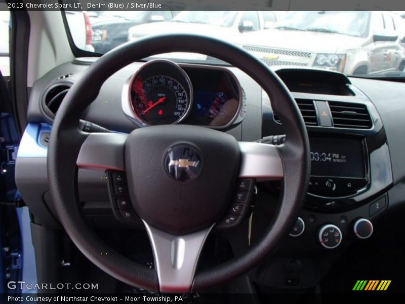 Denim (Blue) / Silver/Blue 2013 Chevrolet Spark LT