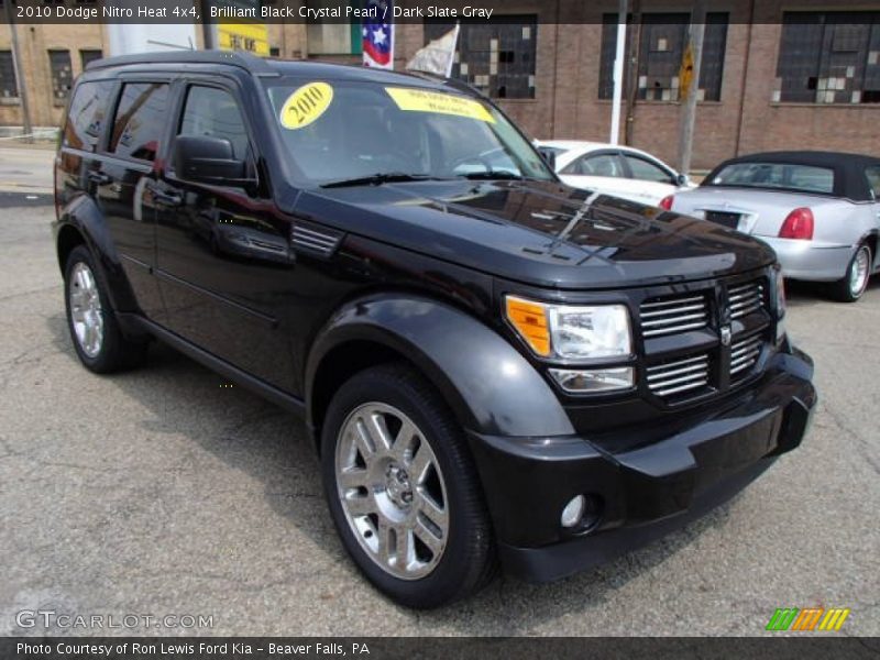 Brilliant Black Crystal Pearl / Dark Slate Gray 2010 Dodge Nitro Heat 4x4