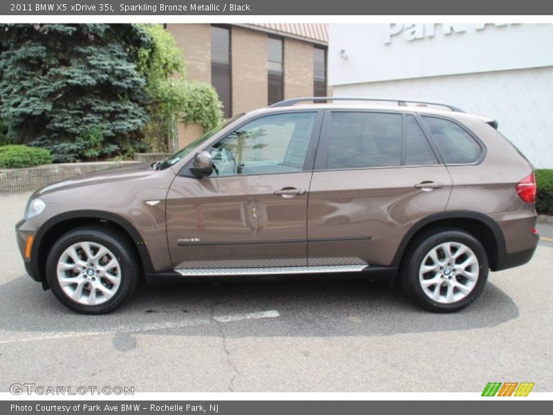 Sparkling Bronze Metallic / Black 2011 BMW X5 xDrive 35i