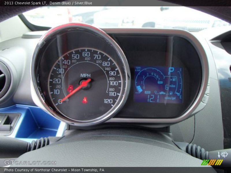 Denim (Blue) / Silver/Blue 2013 Chevrolet Spark LT