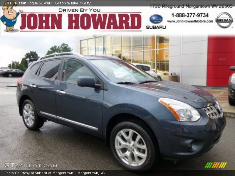Graphite Blue / Gray 2013 Nissan Rogue SL AWD