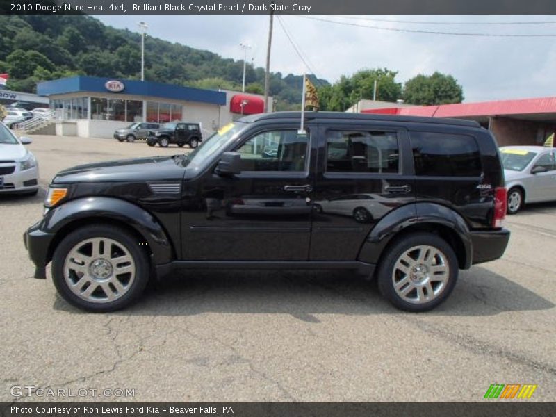 Brilliant Black Crystal Pearl / Dark Slate Gray 2010 Dodge Nitro Heat 4x4