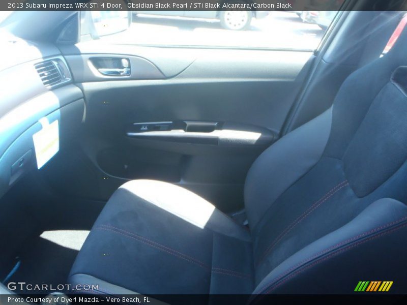 Obsidian Black Pearl / STi Black Alcantara/Carbon Black 2013 Subaru Impreza WRX STi 4 Door