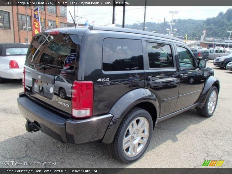 Brilliant Black Crystal Pearl / Dark Slate Gray 2010 Dodge Nitro Heat 4x4