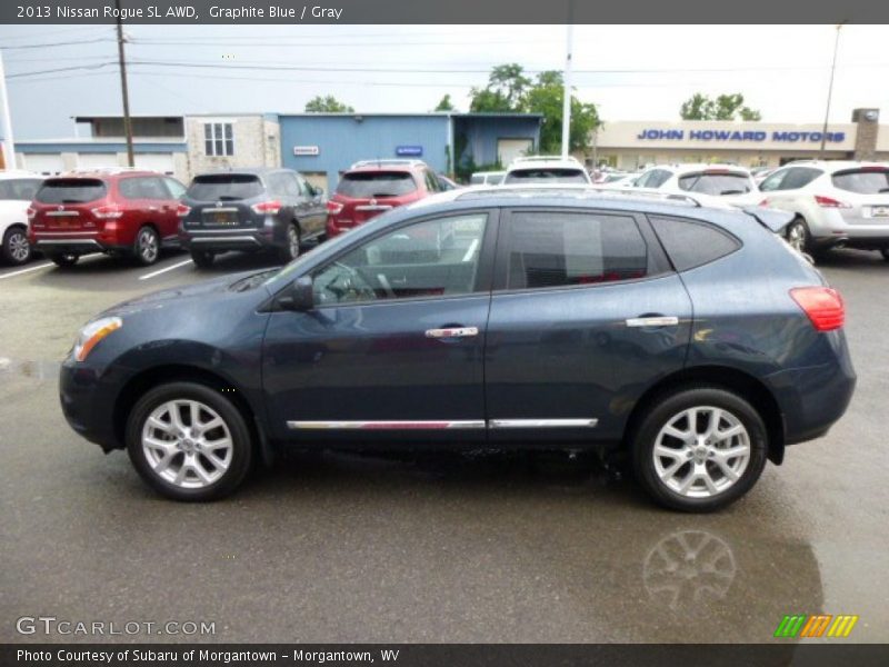 Graphite Blue / Gray 2013 Nissan Rogue SL AWD