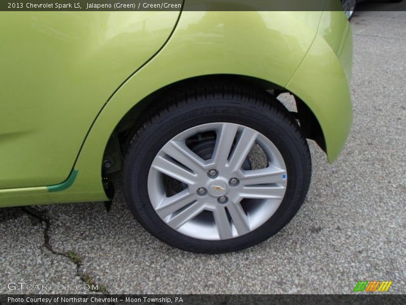 Jalapeno (Green) / Green/Green 2013 Chevrolet Spark LS