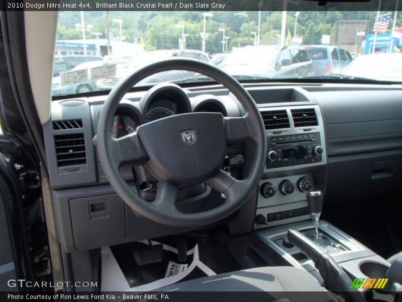 Brilliant Black Crystal Pearl / Dark Slate Gray 2010 Dodge Nitro Heat 4x4