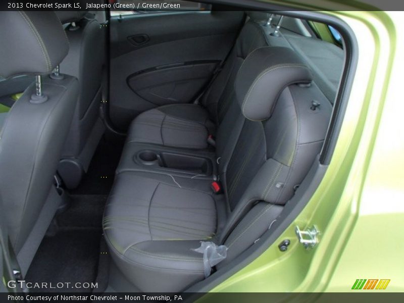 Jalapeno (Green) / Green/Green 2013 Chevrolet Spark LS