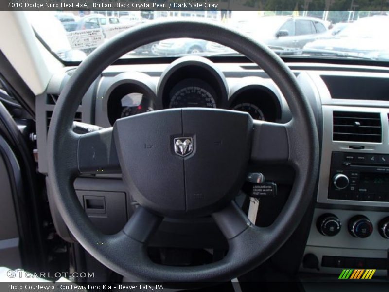 Brilliant Black Crystal Pearl / Dark Slate Gray 2010 Dodge Nitro Heat 4x4