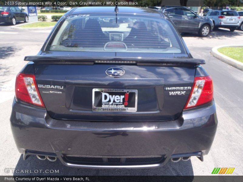 Dark Gray Metallic / WRX Carbon Black 2013 Subaru Impreza WRX 4 Door