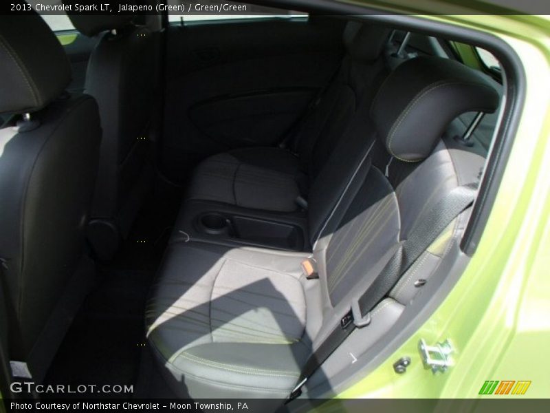 Jalapeno (Green) / Green/Green 2013 Chevrolet Spark LT