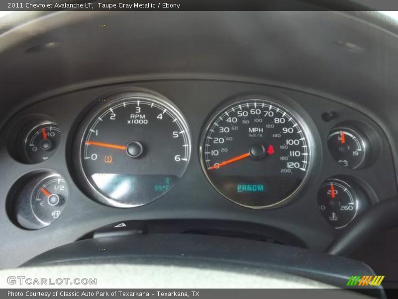 Taupe Gray Metallic / Ebony 2011 Chevrolet Avalanche LT
