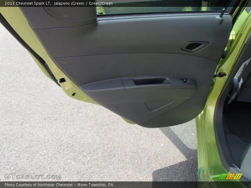 Jalapeno (Green) / Green/Green 2013 Chevrolet Spark LT