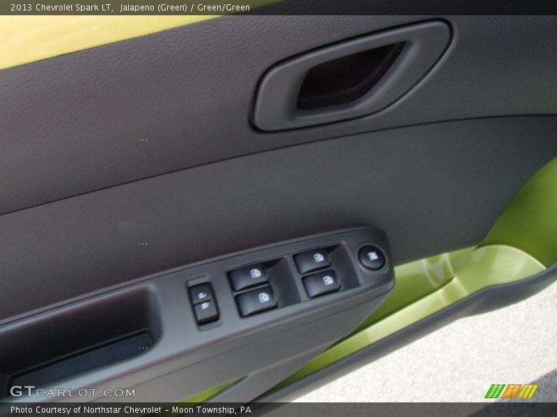 Jalapeno (Green) / Green/Green 2013 Chevrolet Spark LT