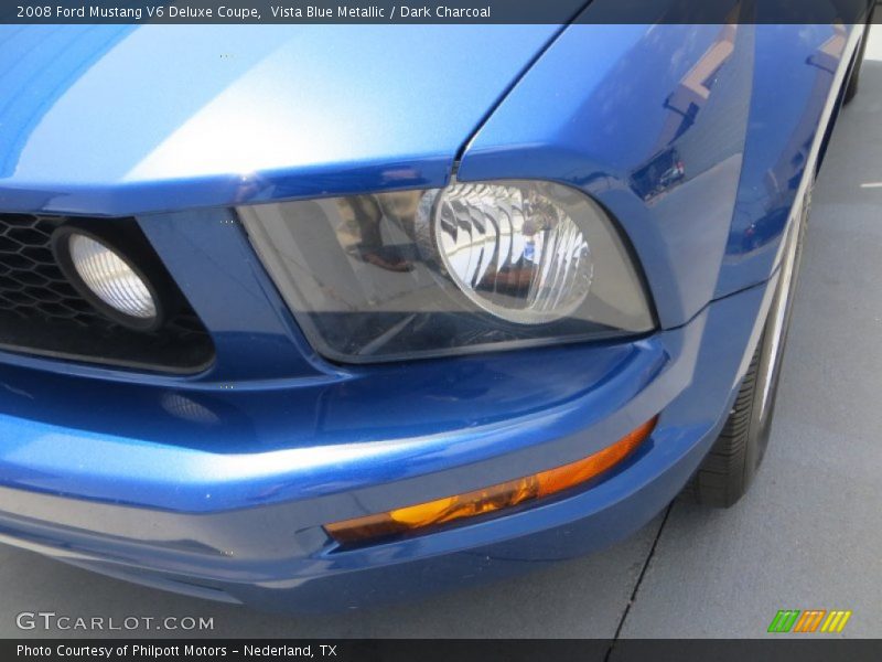 Vista Blue Metallic / Dark Charcoal 2008 Ford Mustang V6 Deluxe Coupe