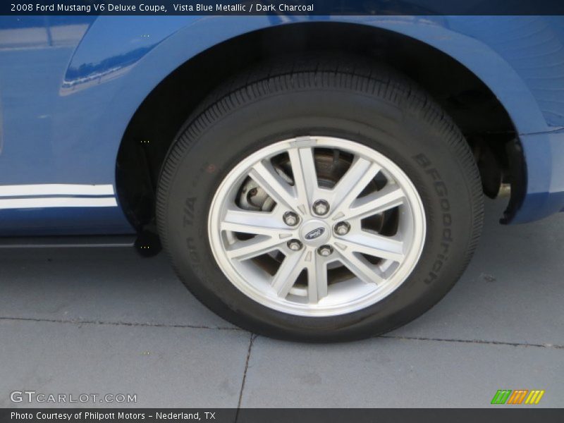 Vista Blue Metallic / Dark Charcoal 2008 Ford Mustang V6 Deluxe Coupe