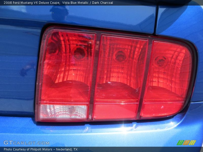Vista Blue Metallic / Dark Charcoal 2008 Ford Mustang V6 Deluxe Coupe