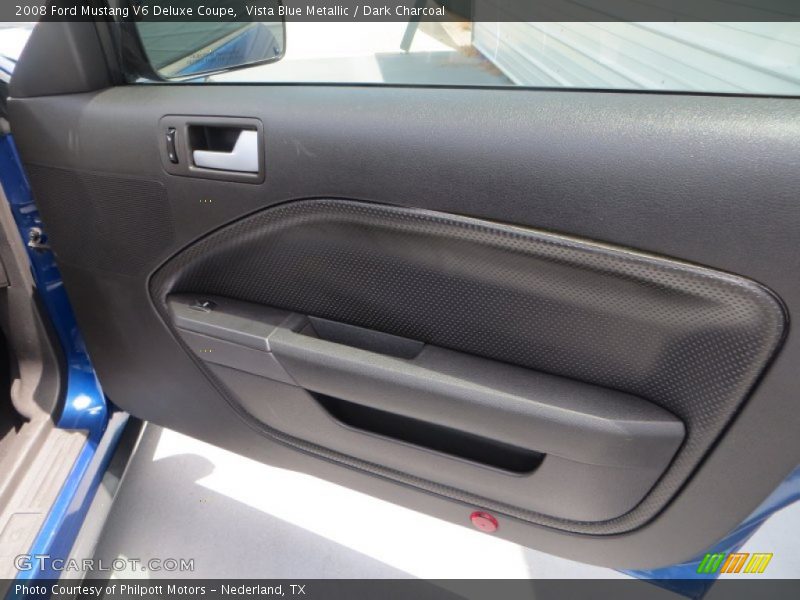 Vista Blue Metallic / Dark Charcoal 2008 Ford Mustang V6 Deluxe Coupe