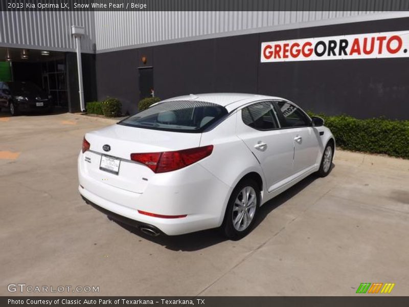 Snow White Pearl / Beige 2013 Kia Optima LX