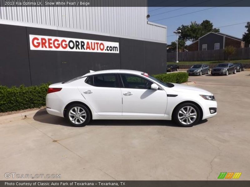 Snow White Pearl / Beige 2013 Kia Optima LX
