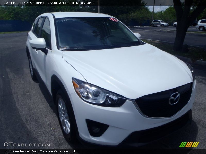 Crystal White Pearl Mica / Sand 2014 Mazda CX-5 Touring