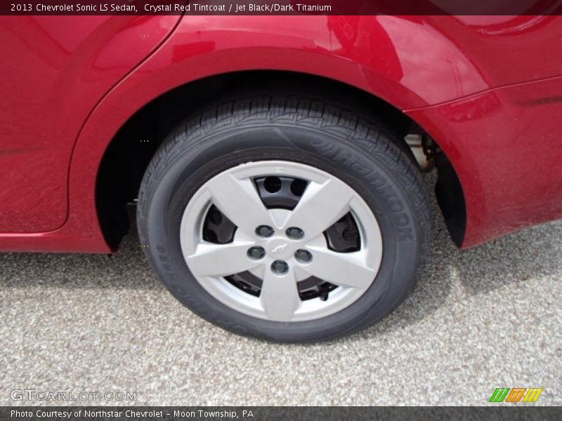 Crystal Red Tintcoat / Jet Black/Dark Titanium 2013 Chevrolet Sonic LS Sedan