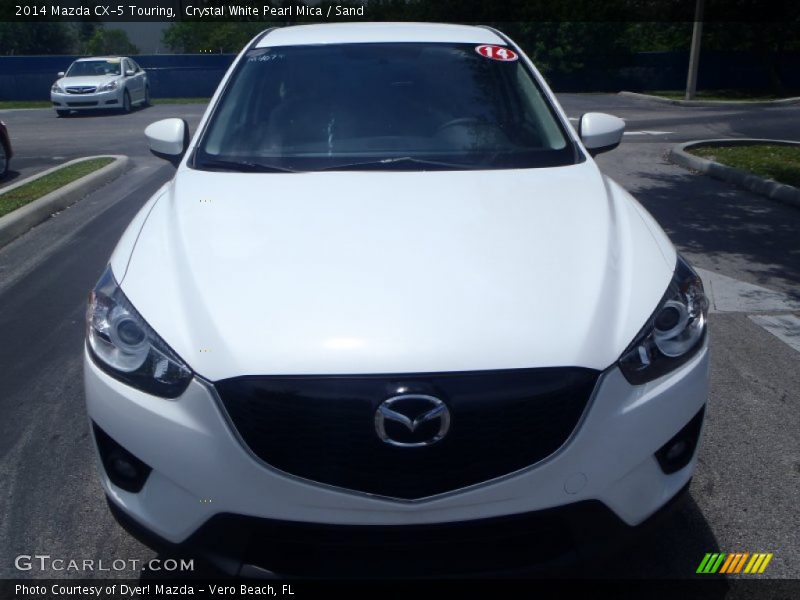 Crystal White Pearl Mica / Sand 2014 Mazda CX-5 Touring