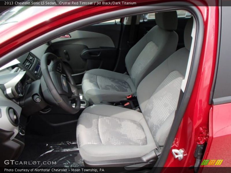 Crystal Red Tintcoat / Jet Black/Dark Titanium 2013 Chevrolet Sonic LS Sedan