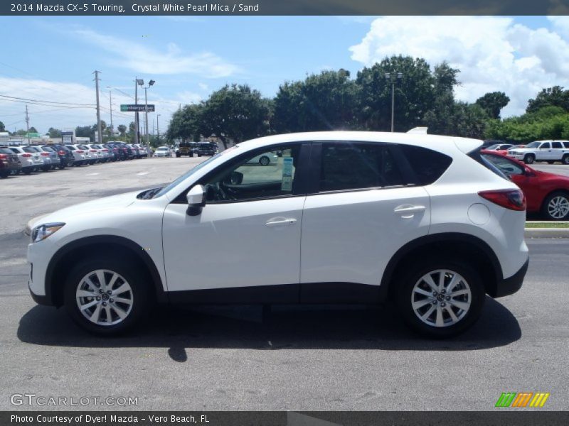 Crystal White Pearl Mica / Sand 2014 Mazda CX-5 Touring