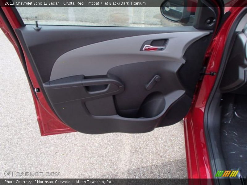 Crystal Red Tintcoat / Jet Black/Dark Titanium 2013 Chevrolet Sonic LS Sedan