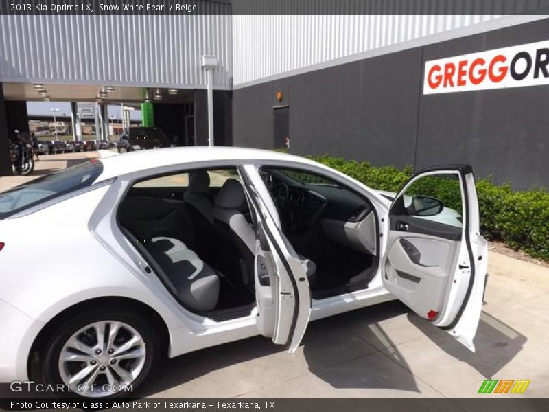Snow White Pearl / Beige 2013 Kia Optima LX