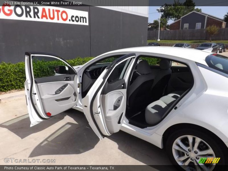 Snow White Pearl / Beige 2013 Kia Optima LX
