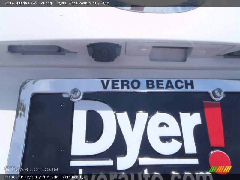 Crystal White Pearl Mica / Sand 2014 Mazda CX-5 Touring