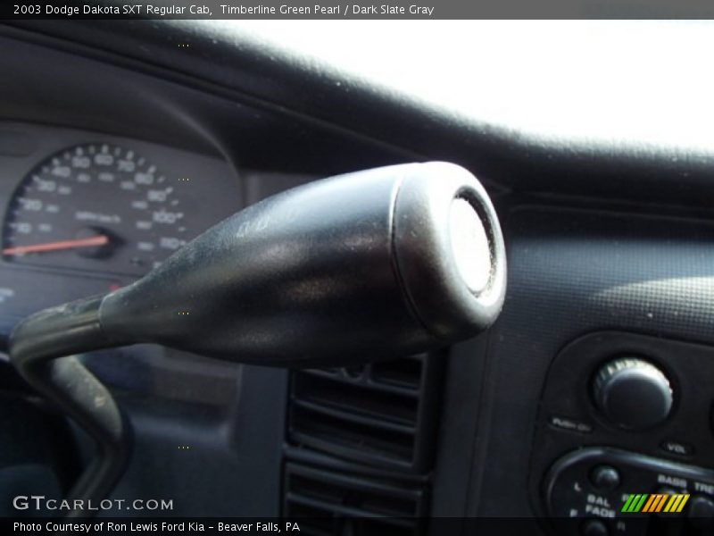 Timberline Green Pearl / Dark Slate Gray 2003 Dodge Dakota SXT Regular Cab
