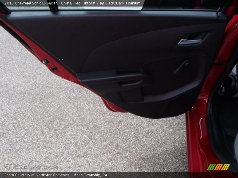 Crystal Red Tintcoat / Jet Black/Dark Titanium 2013 Chevrolet Sonic LS Sedan