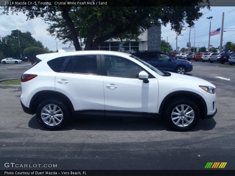 Crystal White Pearl Mica / Sand 2014 Mazda CX-5 Touring