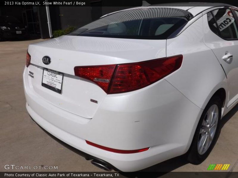 Snow White Pearl / Beige 2013 Kia Optima LX