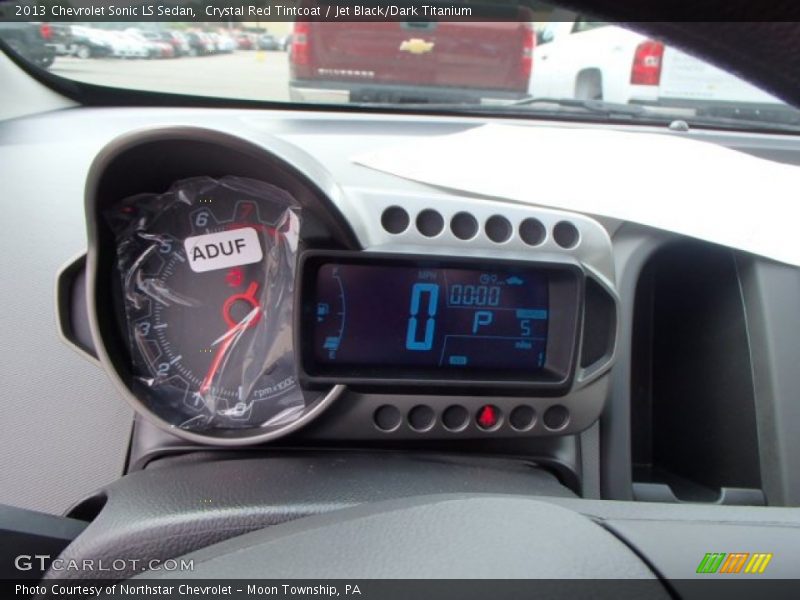 Crystal Red Tintcoat / Jet Black/Dark Titanium 2013 Chevrolet Sonic LS Sedan