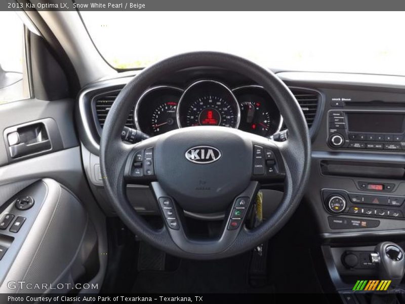 Snow White Pearl / Beige 2013 Kia Optima LX