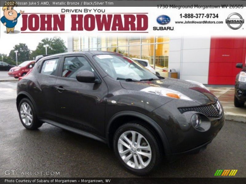 Metallic Bronze / Black/Silver Trim 2012 Nissan Juke S AWD