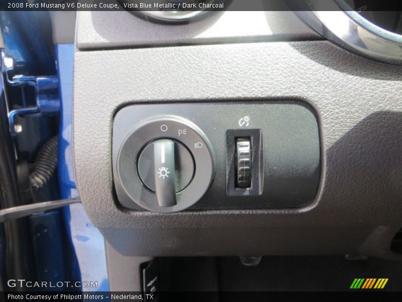 Vista Blue Metallic / Dark Charcoal 2008 Ford Mustang V6 Deluxe Coupe