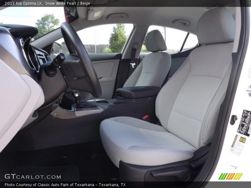 Snow White Pearl / Beige 2013 Kia Optima LX
