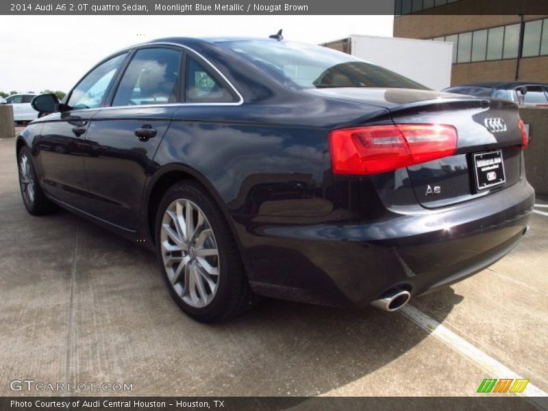 Moonlight Blue Metallic / Nougat Brown 2014 Audi A6 2.0T quattro Sedan