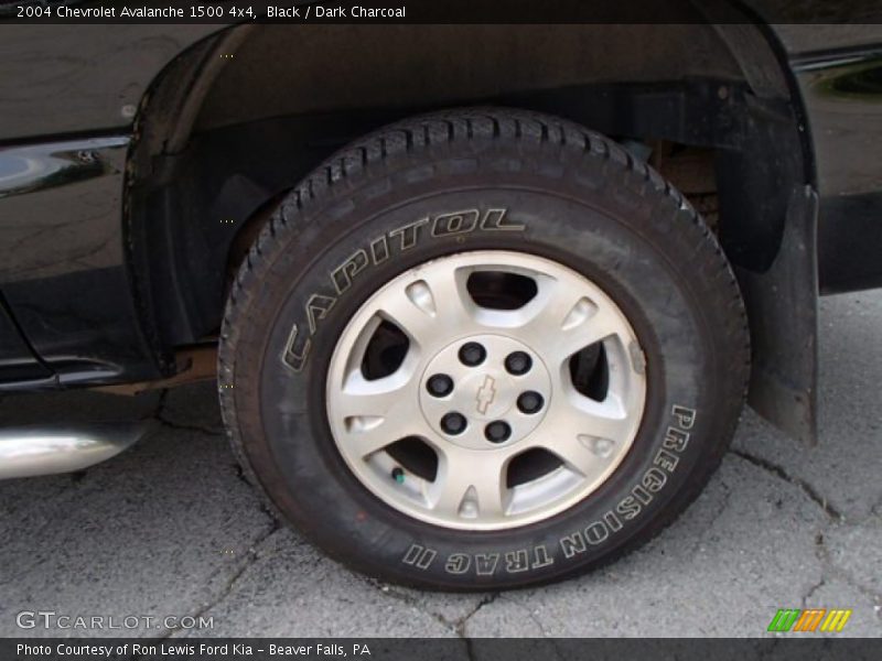 Black / Dark Charcoal 2004 Chevrolet Avalanche 1500 4x4