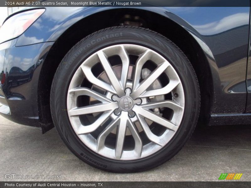 Moonlight Blue Metallic / Nougat Brown 2014 Audi A6 2.0T quattro Sedan