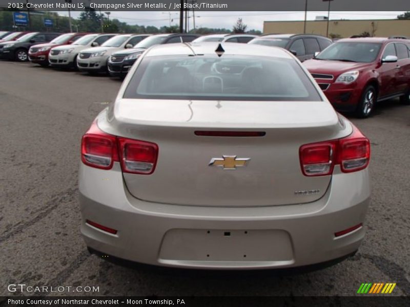 Champagne Silver Metallic / Jet Black/Titanium 2013 Chevrolet Malibu LS
