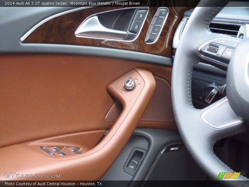 Moonlight Blue Metallic / Nougat Brown 2014 Audi A6 2.0T quattro Sedan