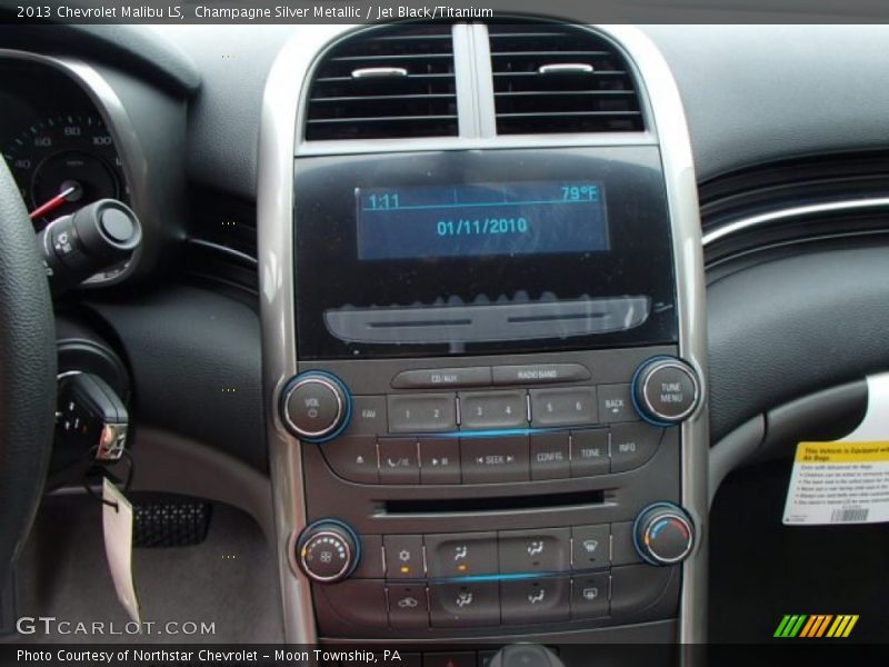 Champagne Silver Metallic / Jet Black/Titanium 2013 Chevrolet Malibu LS